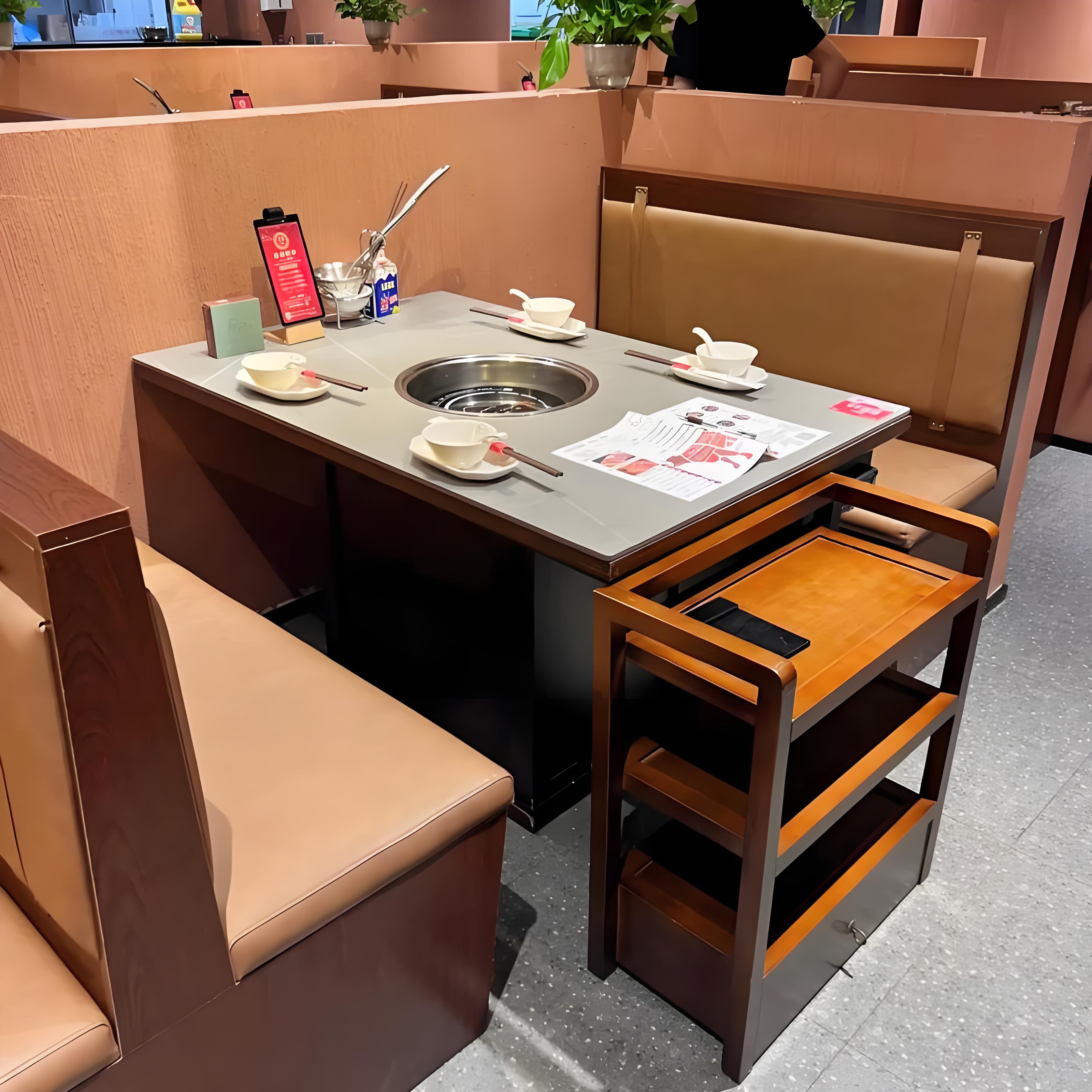 驻马店市无烟净化灶台中餐桌 - 方案